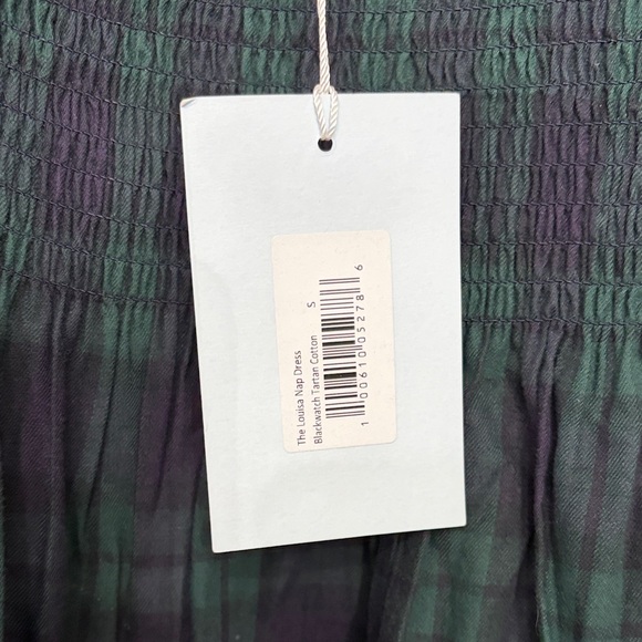 Hill House Tartan Louisa Plaid Puff Sleeve Midi Nap Dress - Picture 3 of 5